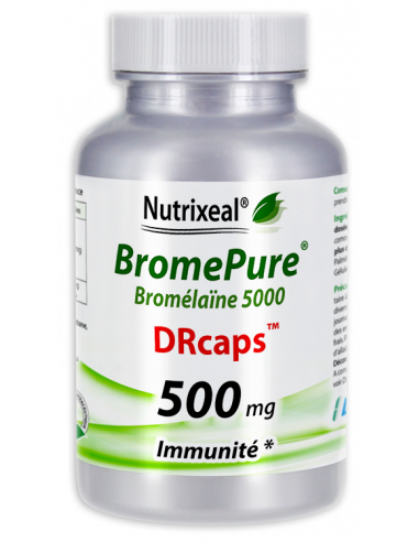 Bromélaïne 5000 GDU/g (bromelase) 500 mg DRcaps - BromePure Nutrixeal - gélules