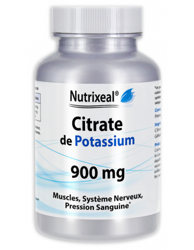 Citrate de potassium 900 mg, Nutrixeal, equilibre acido-basique.