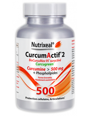 Biocurcumax 500 mg : extrait breveté de curcumine dans une formule hautement biodisponible, unique en Europe.