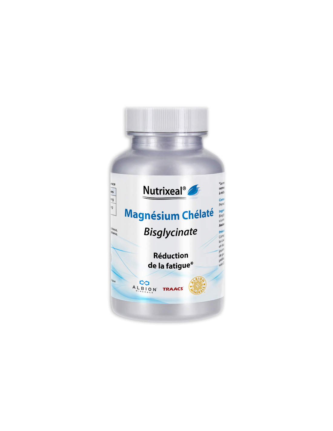 Magnésium chélaté bisglycinate, gélules Nutrixeal
