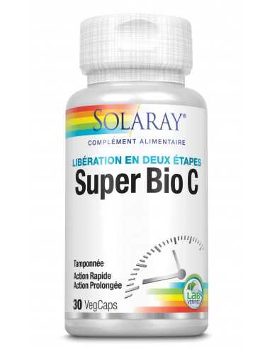 Solaray Super Bio C - Vitamine C non acide - 30 gélules