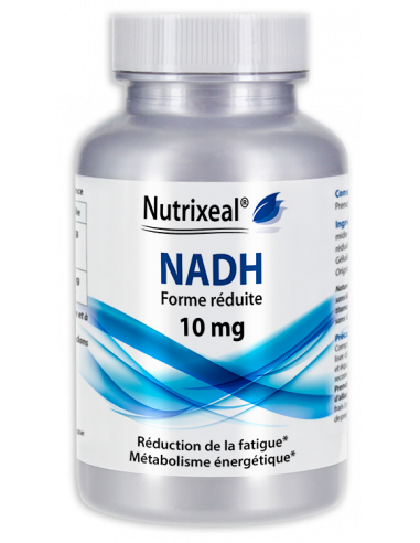 NADH Nutrixeal : 10 mg de nicotinamide adénine dinucléotide réduit.
