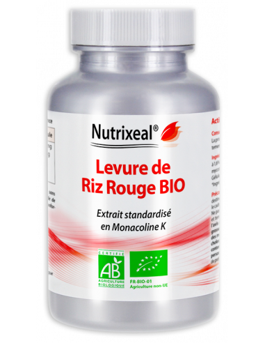 Levure de riz rouge BIO Nutrixeal standardisée en monacoline K