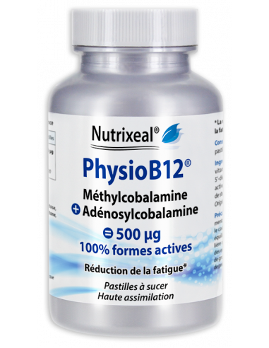 Physio B12 Nutrixeal : vitamine B12 bio-active et naturelle.