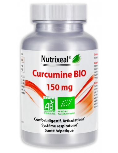 Curcumine BIO* Nutrixeal : Curcuma longa, 95% de curcumine.