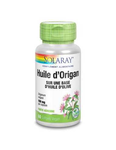 Huile d'origan - Solaray - 150 mg - 60 softgel vegan