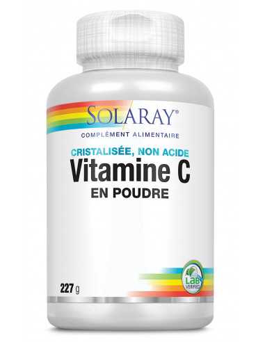 Vitamine C en poudre non-acide - Solaray - 227g